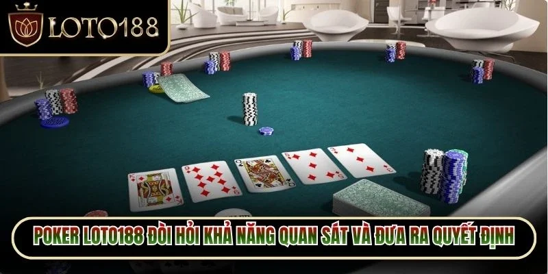Poker Loto188 - Bật Mí Cách Chơi Dễ Hiểu Cho Người Mới 2 Poker Loto188 đòi hỏi khả năng quan sát và đưa ra quyết định hợp lý